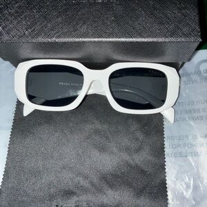 Prada White Sunglasses